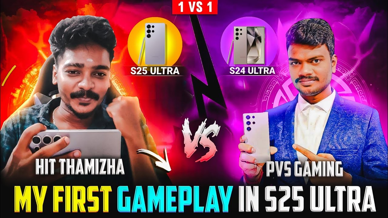 MY FIRST GAMEPLAY IN S25 ULTRA 🔥 BEAST GAMING MOBILE S25 ULTRA | 1v1 | #playgalaxy