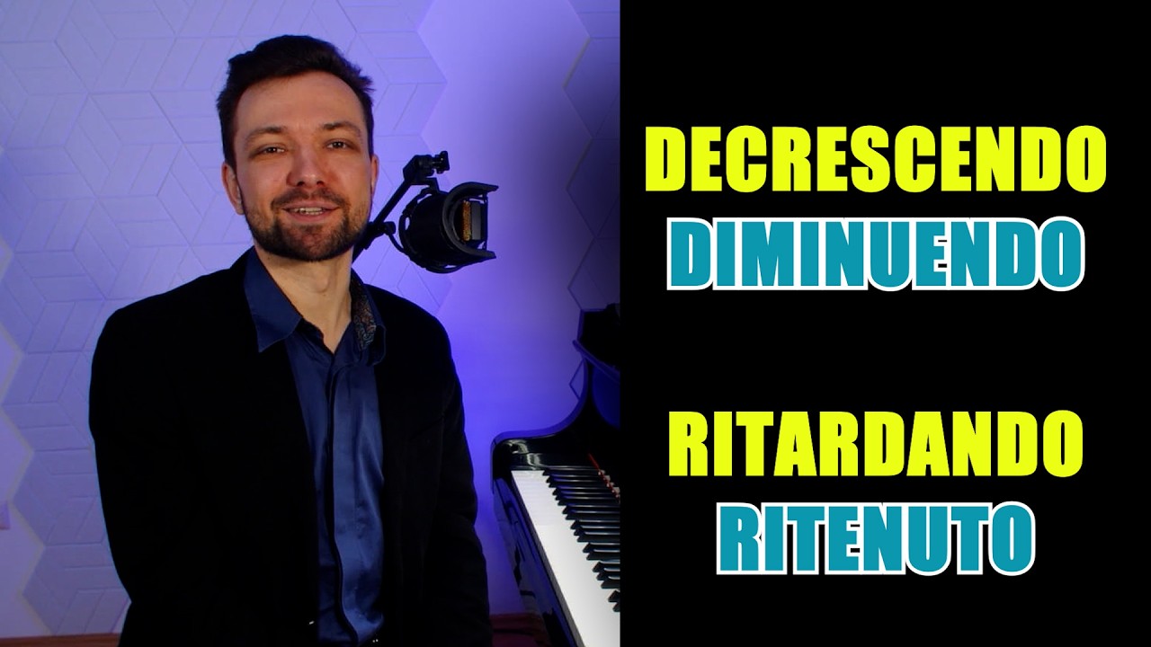 Decrescendo против Diminuendo, Ritardando против Ritenuto ОБЪЯСНЕНИЕ