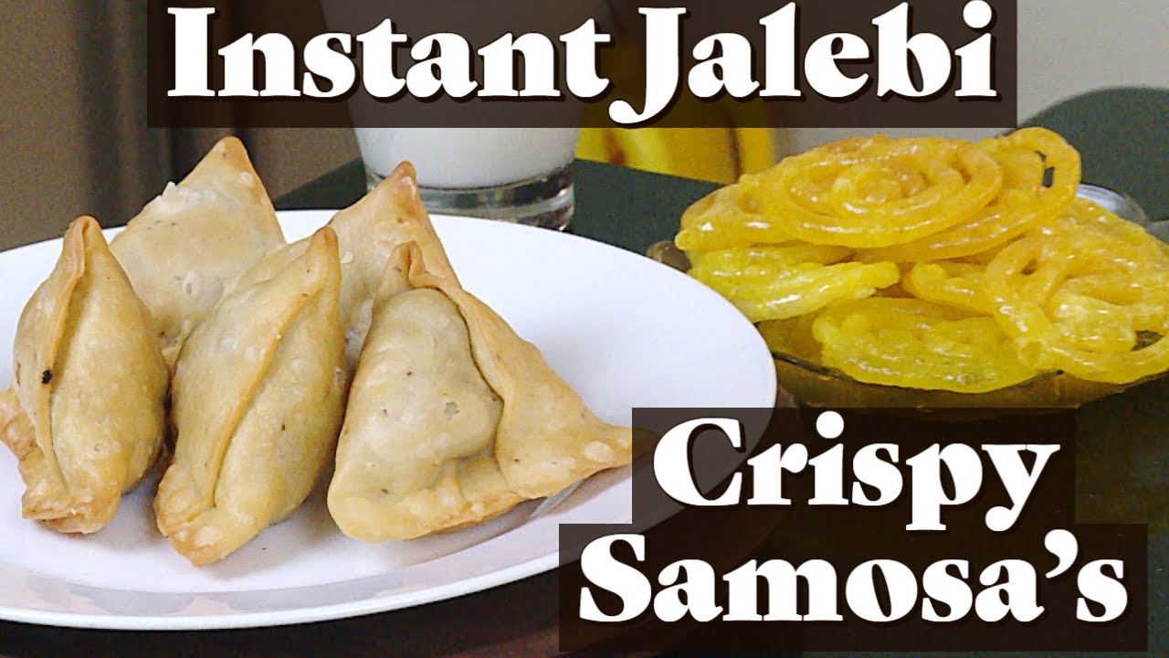Instant Jalebi | Potato Samosa | Samosa for Snacks Recipe | Aloo Samosa Recipe  |How to Make Jalebi