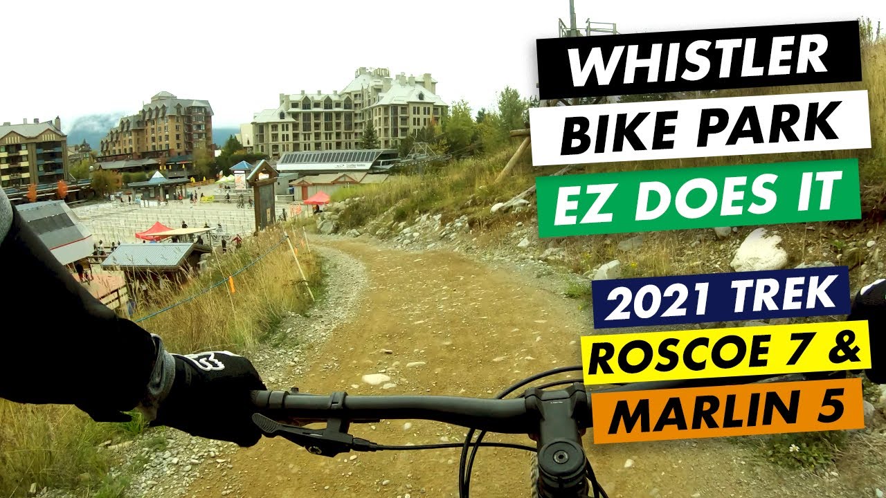 2021 Trek Roscoe 7 and 2021 Trek Marlin 5 Hard Tails on Whistler Bike Park? Part 1