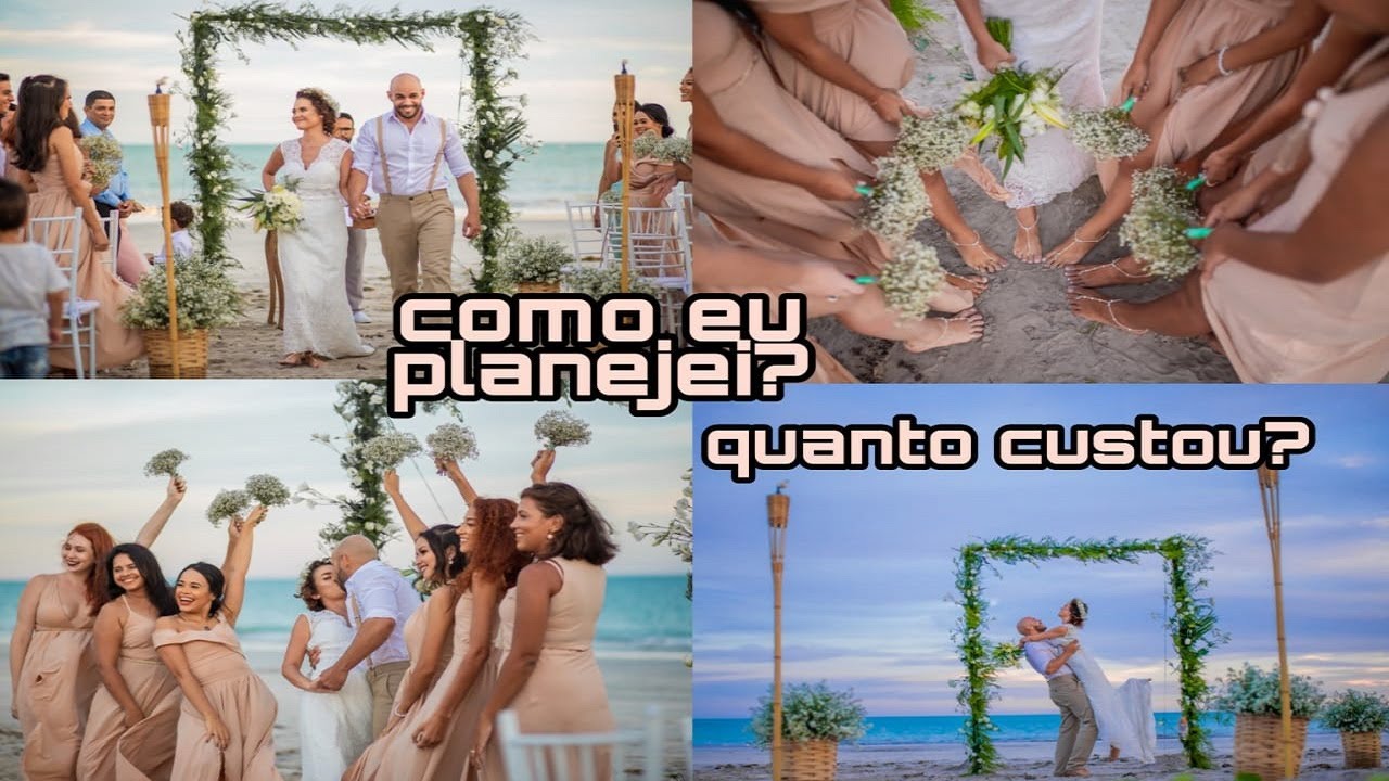 🔴 TUDO SOBRE O MEU CASAMENTO NA PRAIA💍👰 (com fotos e vídeo)