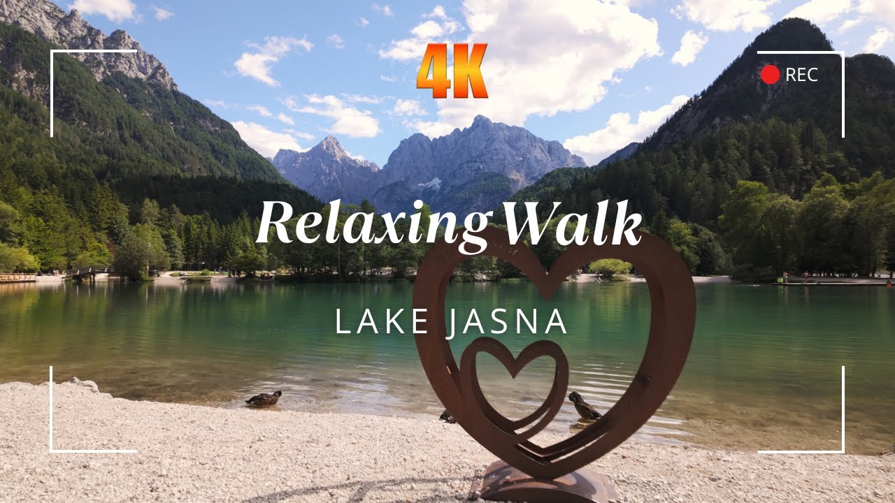 Peaceful 4K Walk by Lake Jasna | Pure Nature Sounds for Relaxation