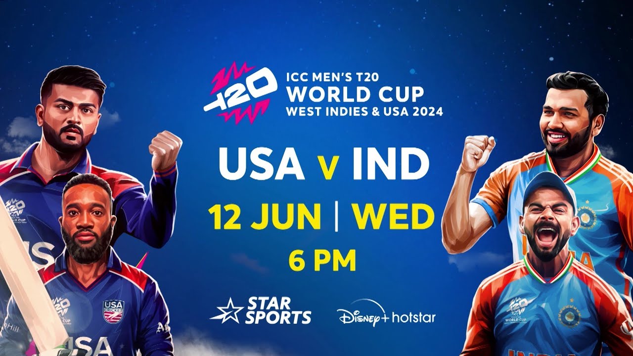 INDIA v USA  Match Highlights l.men's t 20 world cup #worldcup 