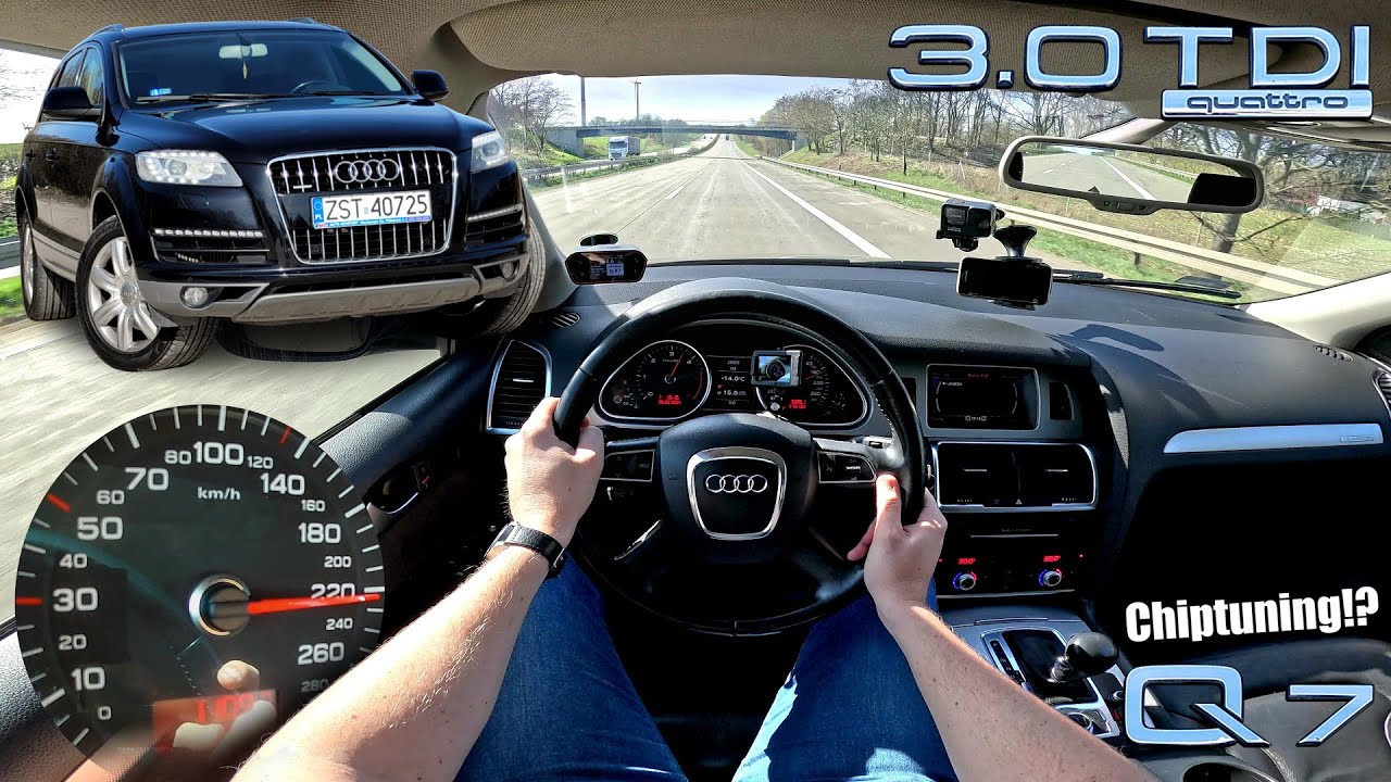 2010 Audi Q7 3.0 TDI (240 KM) | V-max, 0-100, 100-200 km/h. Prezentacja i próba autostradowa. | 4K