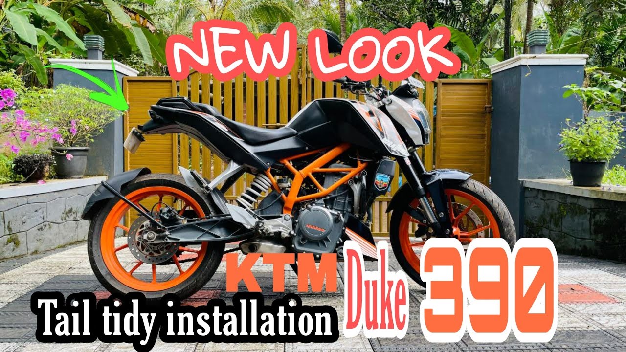 Tail tidy installation | KTM Duke 390 | Without cutting | Detailed video | Malayalam