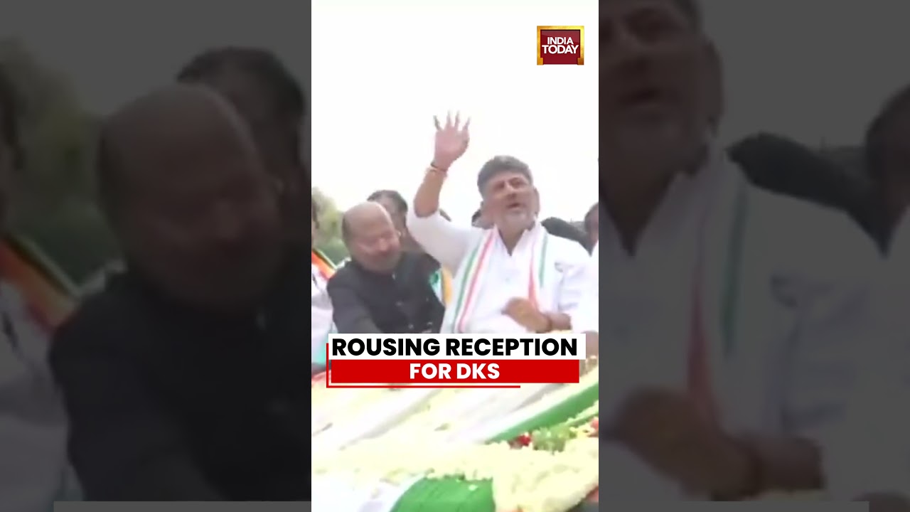 Rousing Reception For DK Shivakumar | Massive Welcome In Home Constituency After Oath #dkshivakumar