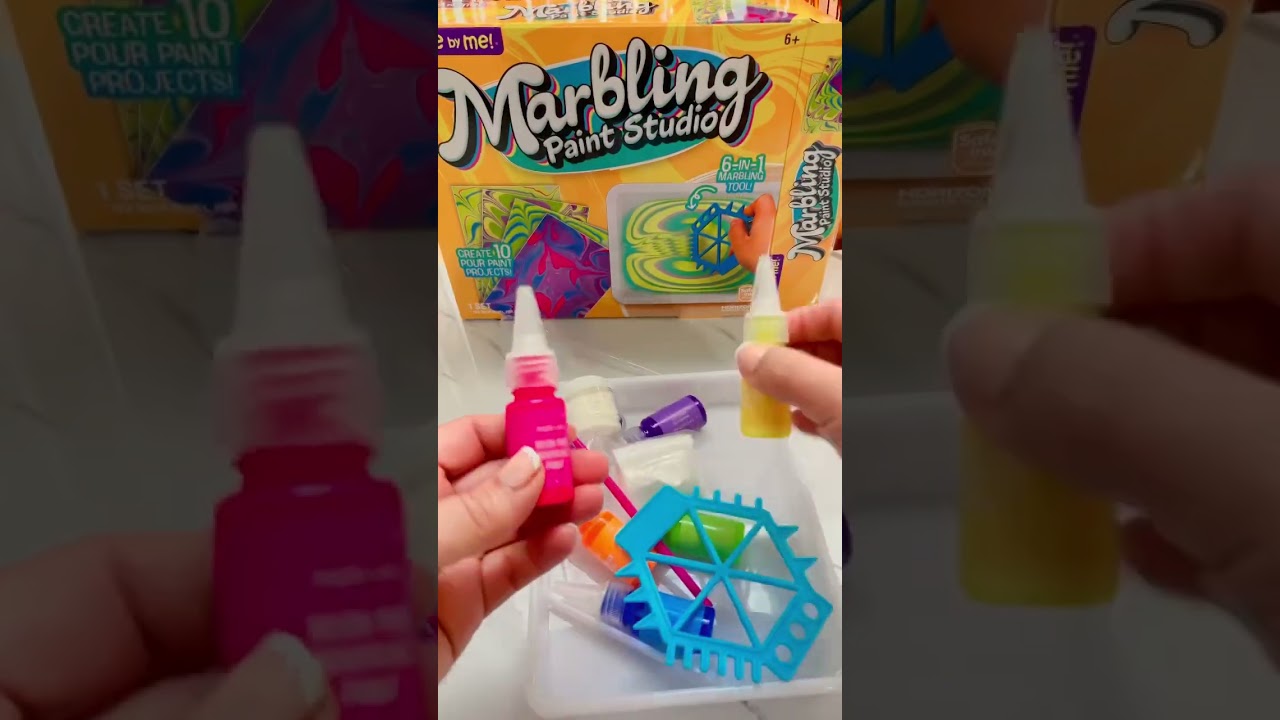 Marbling Paint Studio!! Arms. #asmr #shorts #satisfying