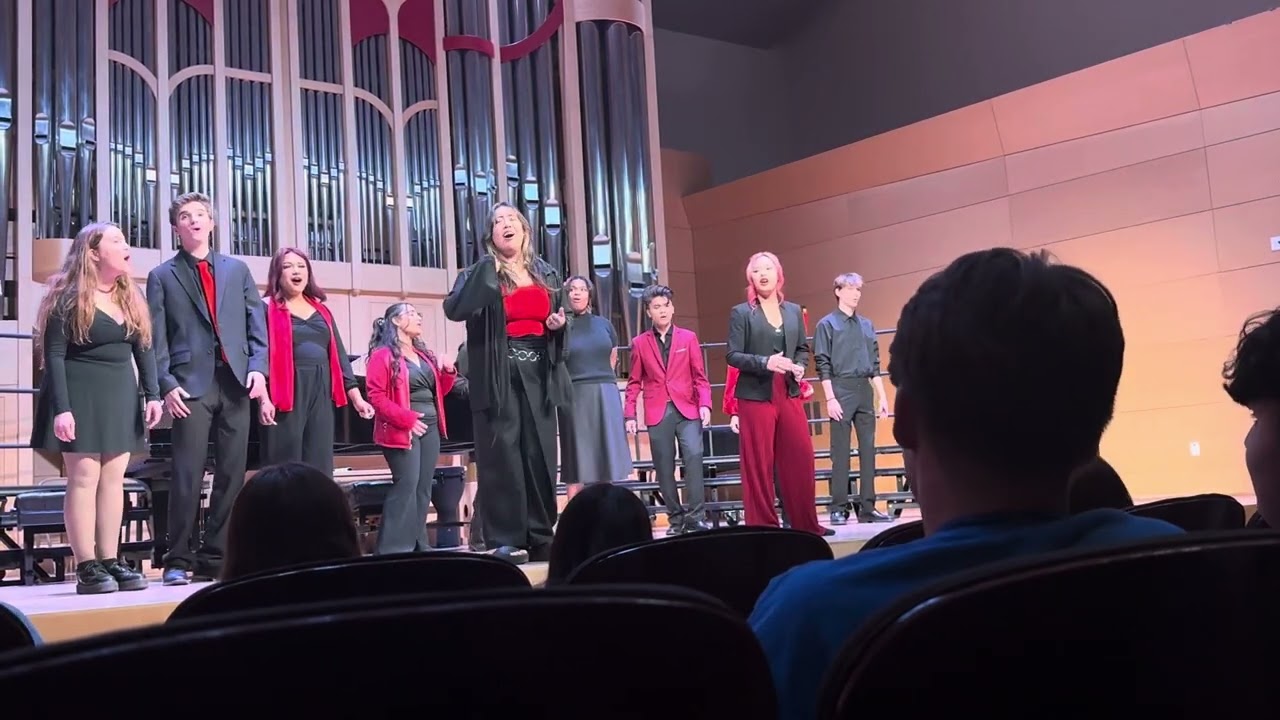 Scarlet tones singing Die with a Smile at UNLV