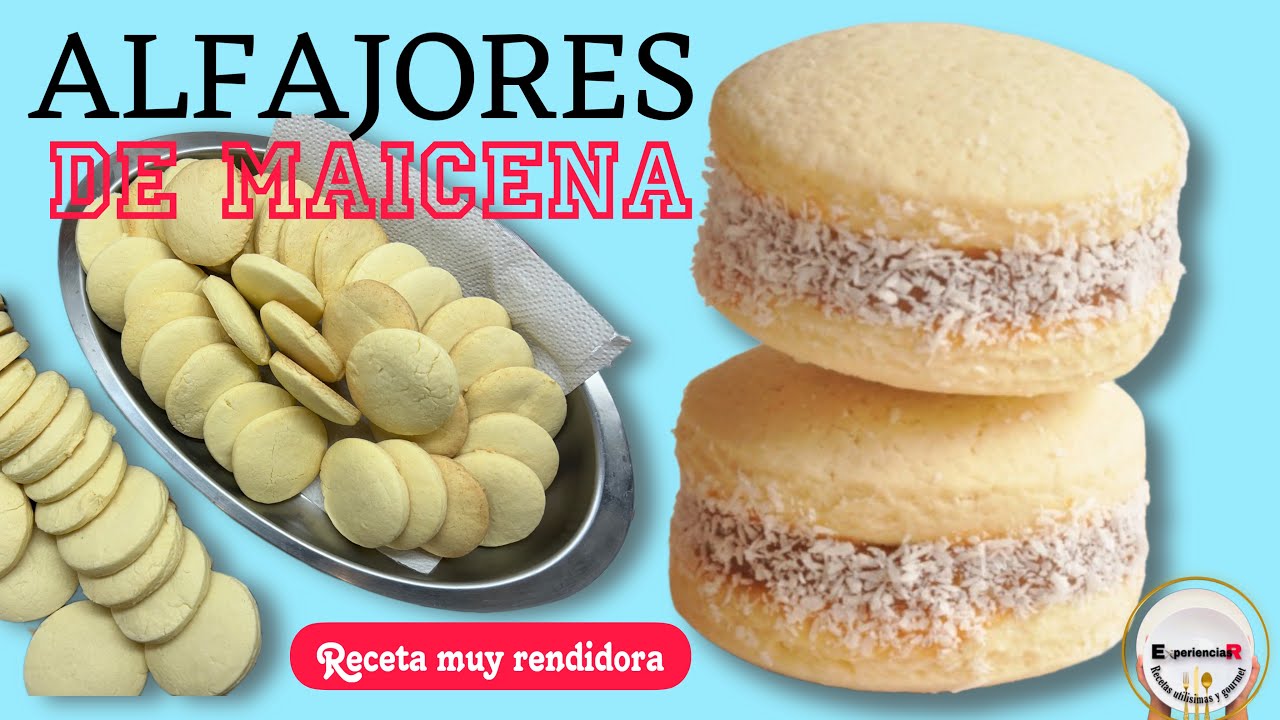 Como hacer ALFAJORES de Maicena | receta RENDIDORA 👉 40 tapas