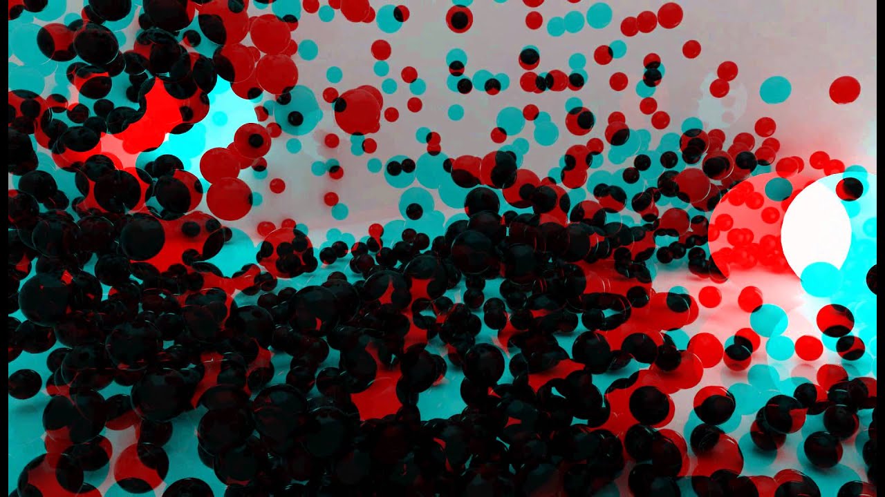 3D видео-ролик для дискотеки (Анаглиф) / 3D video for disco