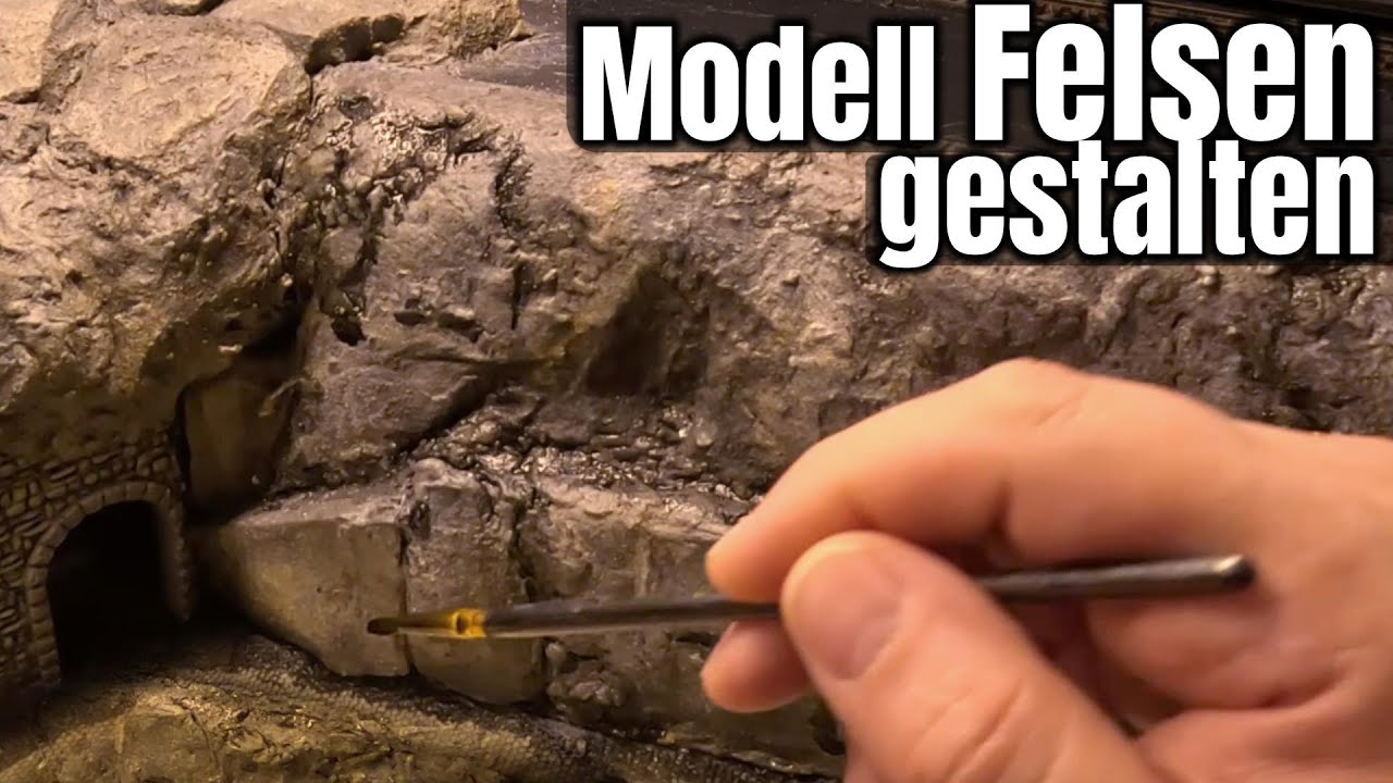 Modellbahn Landschaftsbau: Felsen realistisch gestalten 