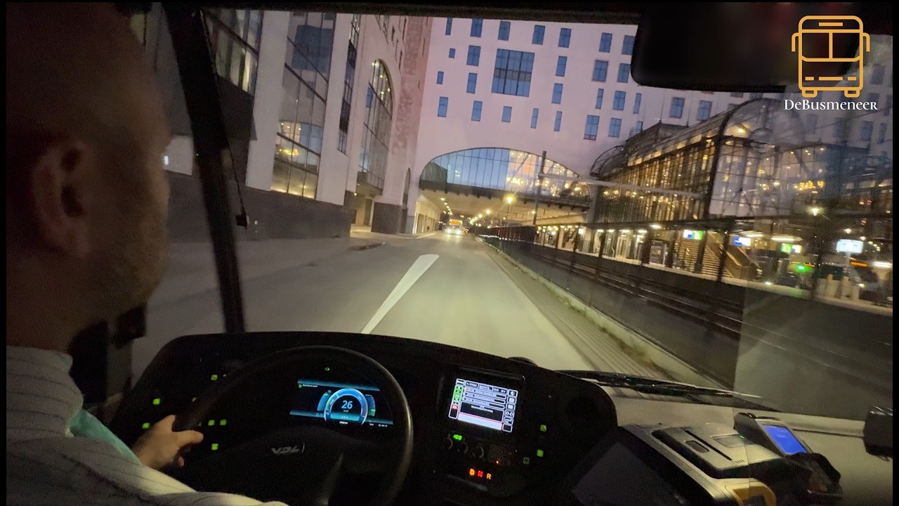 SCHEMERING in HOENSBROEK  -  BUS POV Hoensbroek Busstation → Heerlen Station