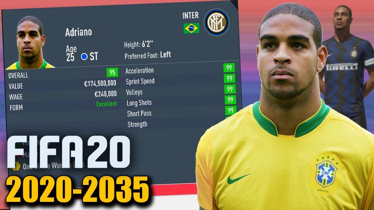 I RE-SIMULATED ADRIANO ENTIRE CAREER IN FIFA 20 (2019-2034)