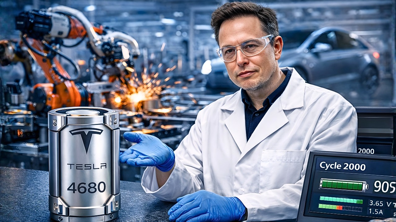 Tesla 4680 Battery Breakthrough FINALLY HERE: 60% Cheaper & 2,000 Cycles &mdash; What's SHOCKING?