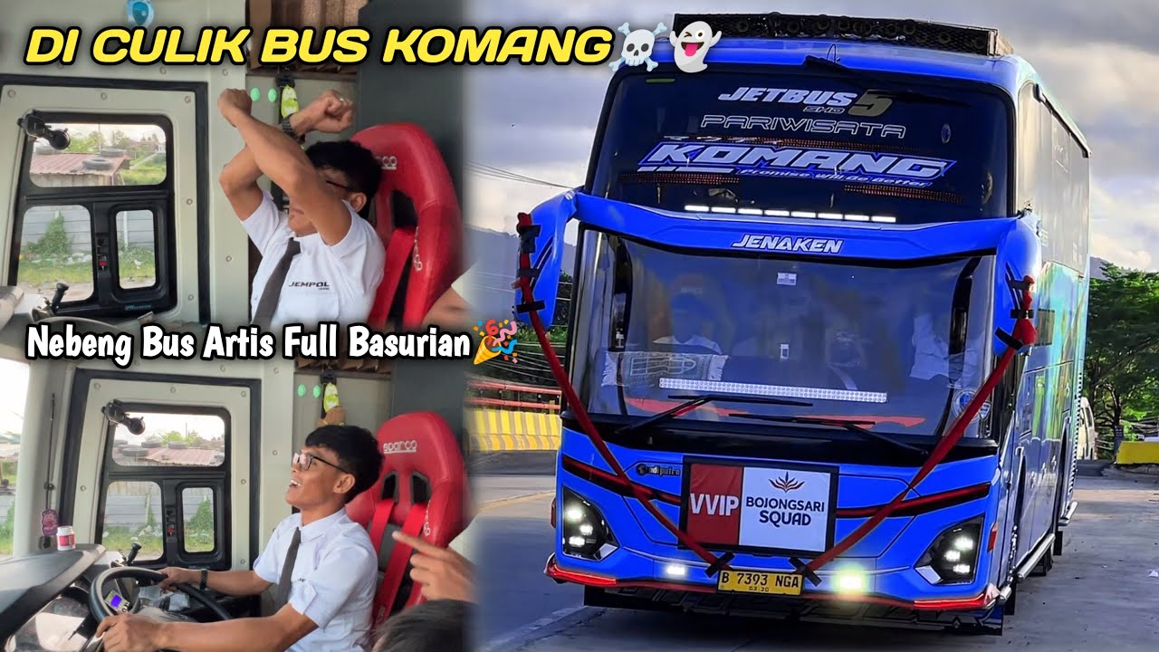 RAME FULL BUS TELOLET BASURI🥳 Hunting Bus Trip Anyer  Di Pusat Oleh Oleh CM7👏