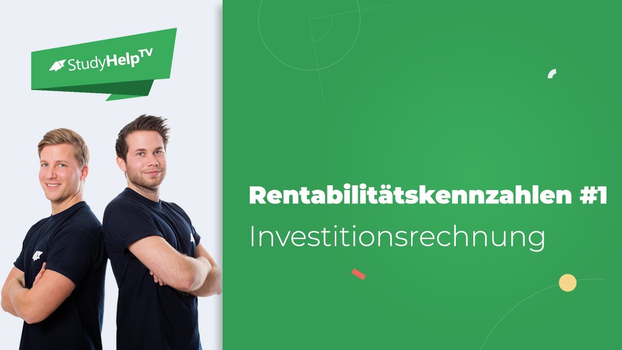 Rentabilitätskennzahlen #1 |StudyHelp