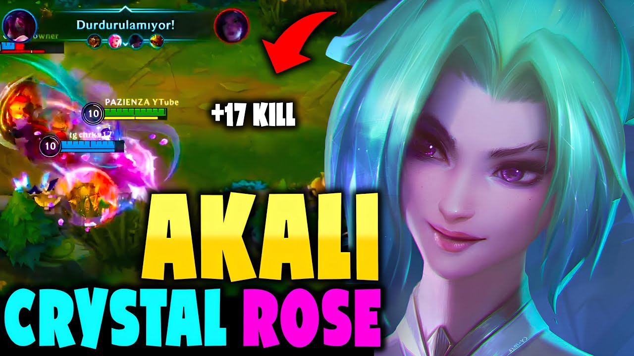 MAÇI KİM KAZANDI? KRİSTAL GÜL AKALI (+17 KILL) | Wild Rift Akali