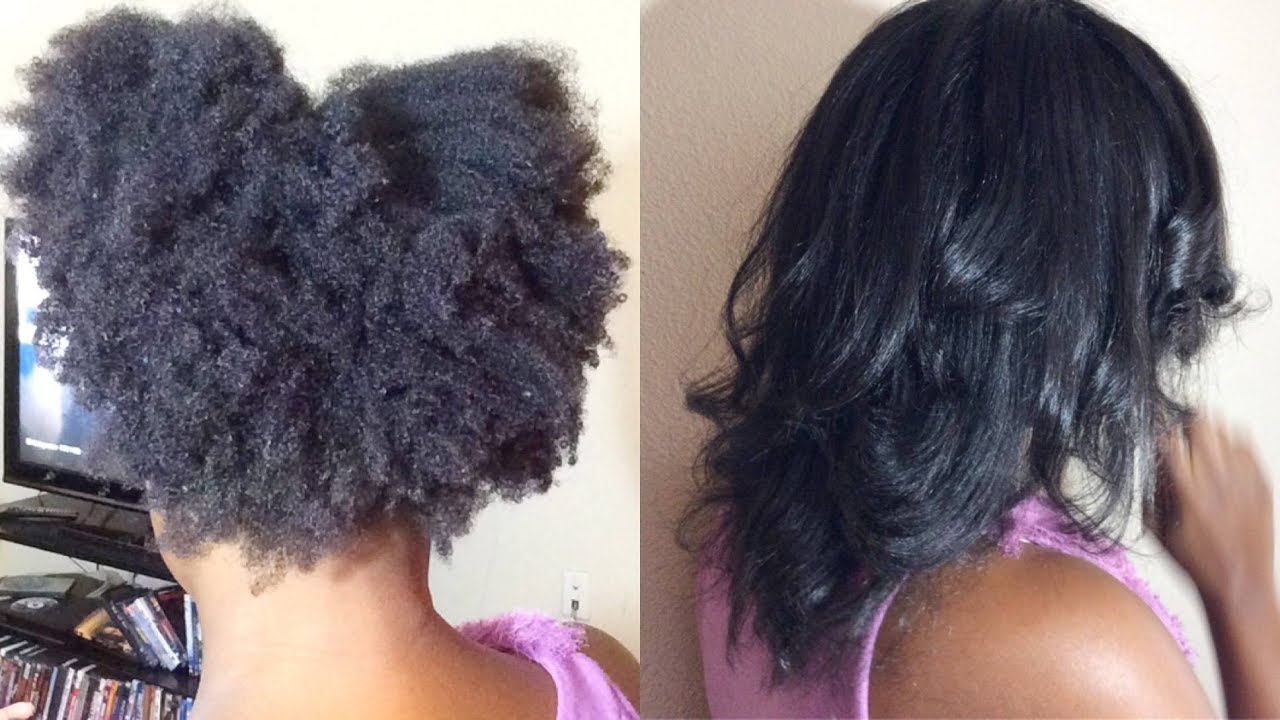 The Shrinkage is Too Real| Silk Press On 4c Hair