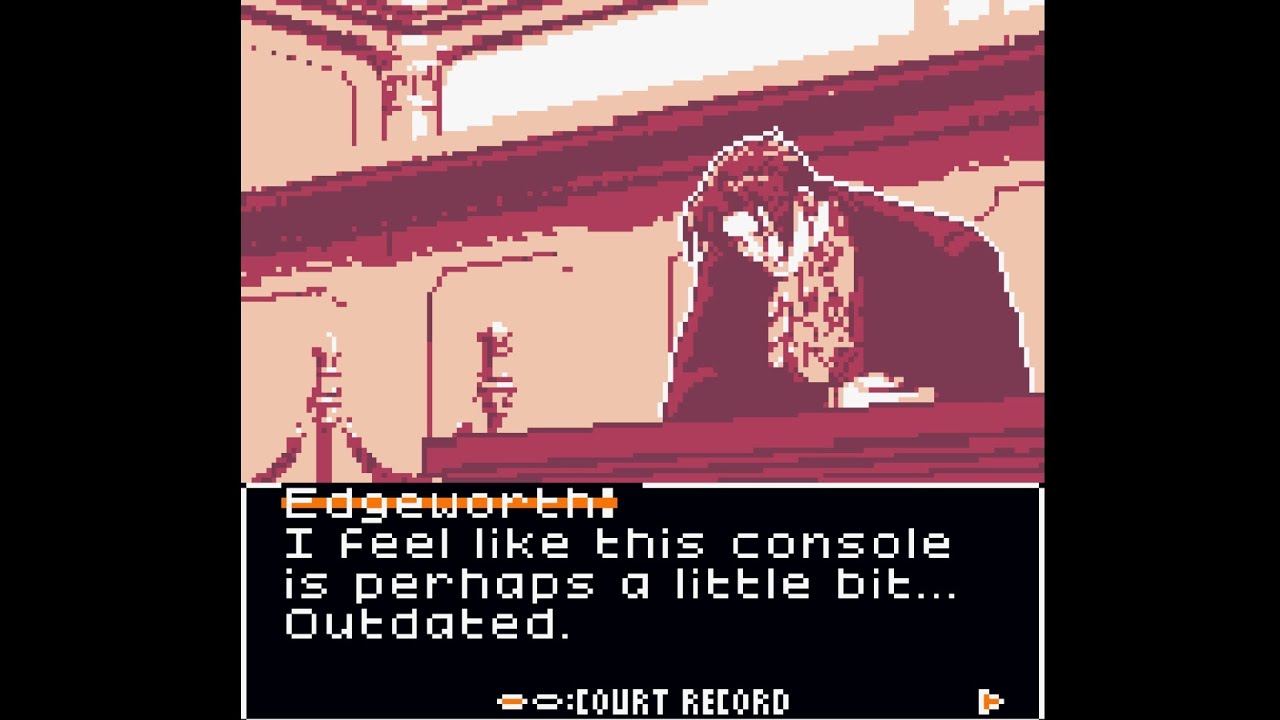 Ace Attorney GBC: New dialogue model test