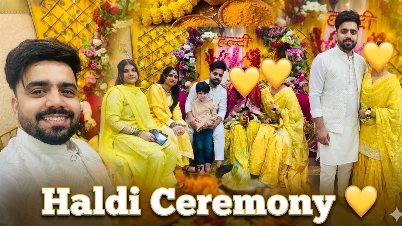 💛 Indian Wedding Haldi Ceremony Vlog | Bhanji Ki Haldi | Full Celebration