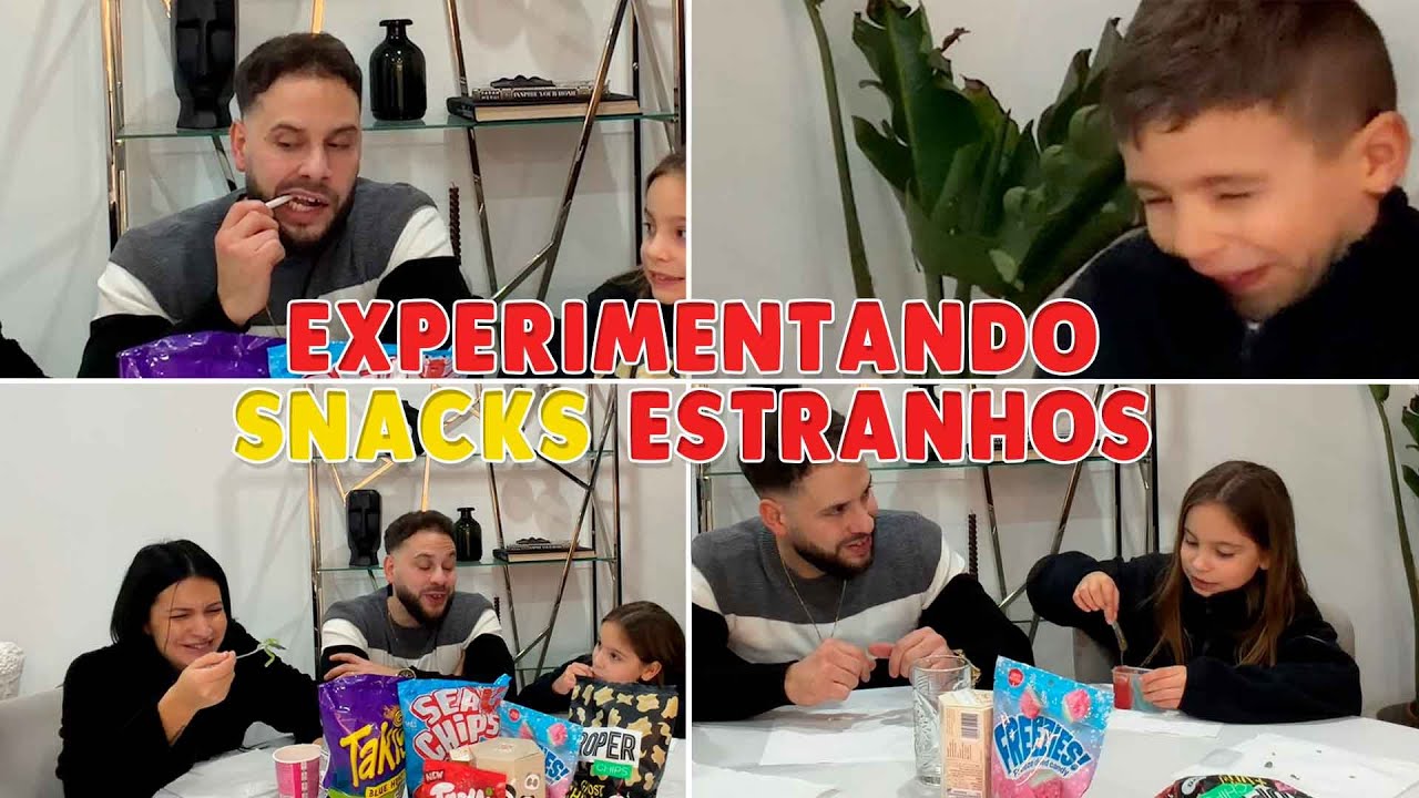 EXPERIMENTANDO SNACKS ESTRANHOS 😨😨