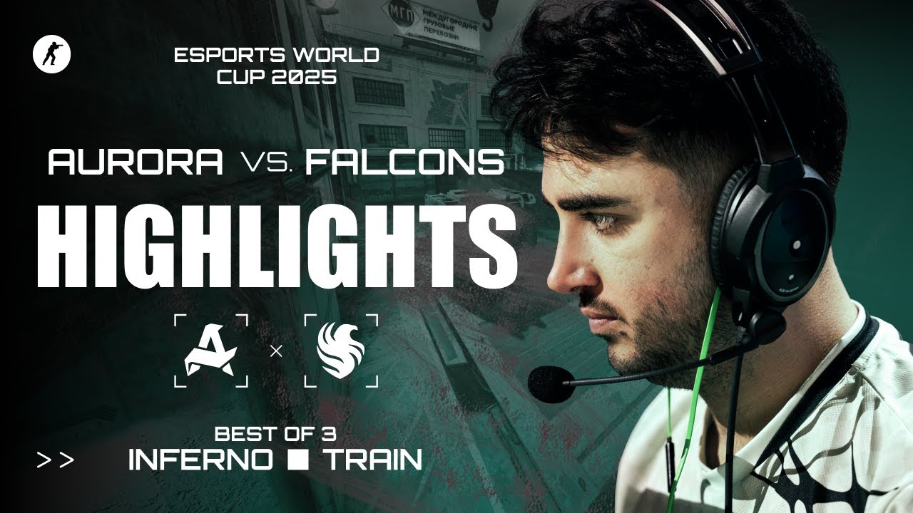 Aurora vs. Falcons | HIGHLIGHTS | Esports World Cup 2025
