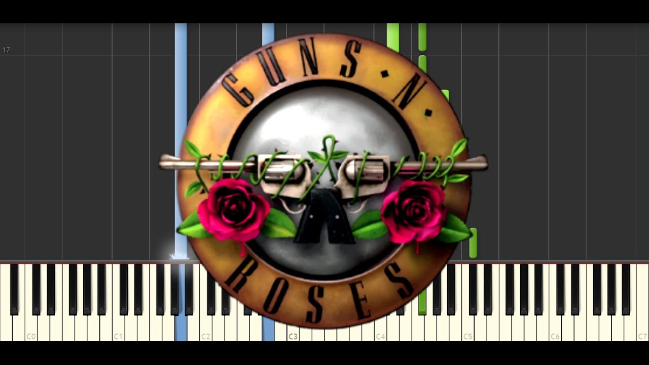 Axl rose - November rain live intro piano tutorial