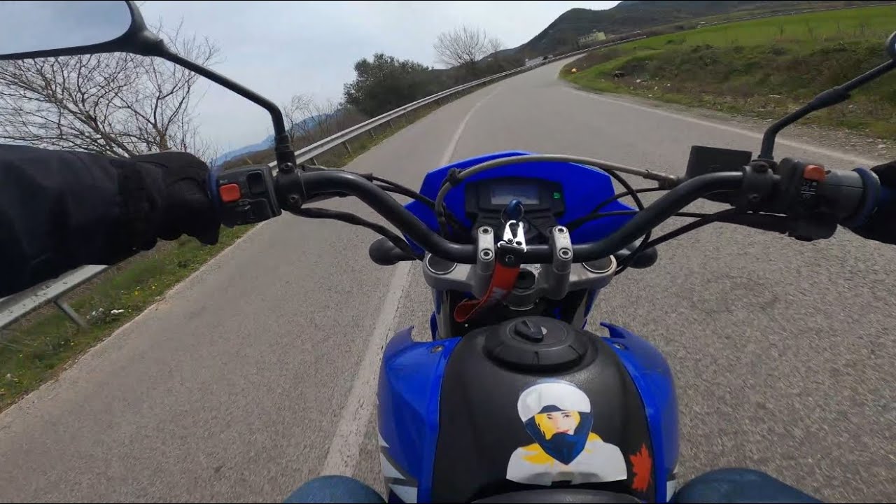 Motorcycle POV | Yamaha XT125-X 2007 | Arbanë-Lundër, Albania 2024