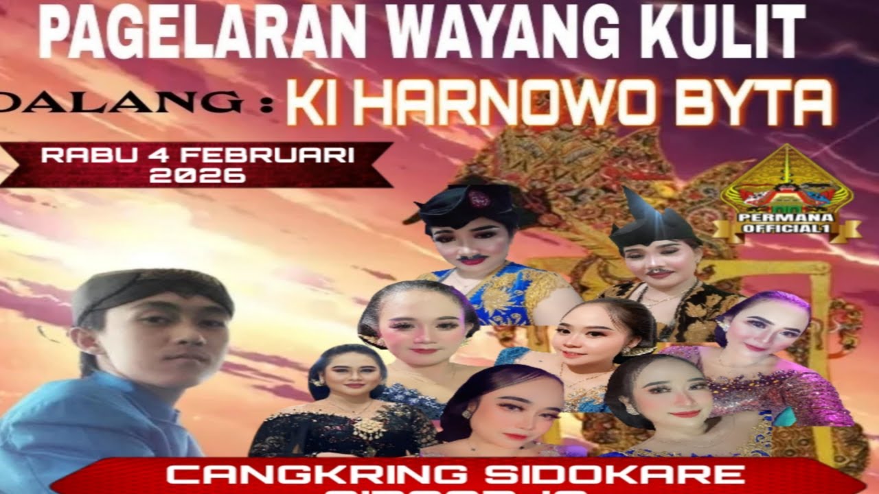 LIVE WAYANG KULIT KI DALANG HARNOWO BYTA////CANGKRING SIDOKARE SIDOARJO