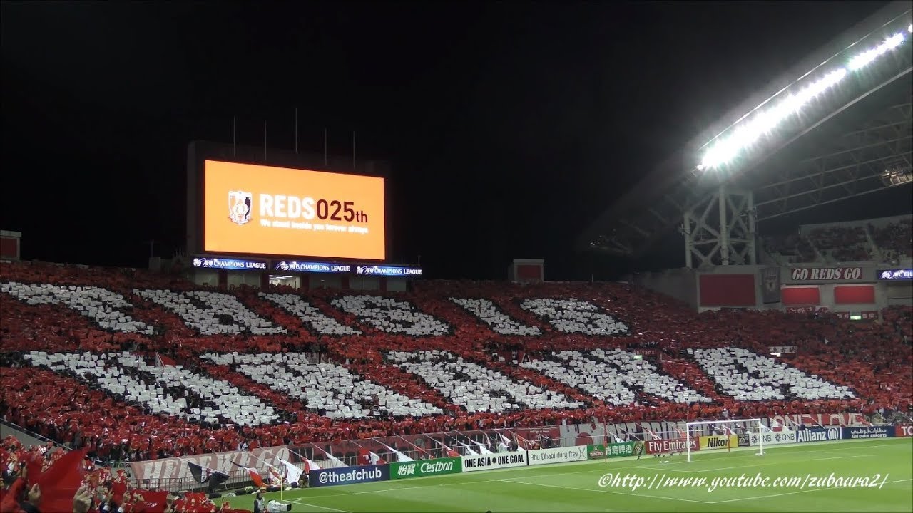Pride of URAWA～選手入場～｢THIS IS URAWA｣のコレオ登場～We are REDSコール！ 浦和レッズ vs 上海上港 2017年10月18日 ACL 準決勝