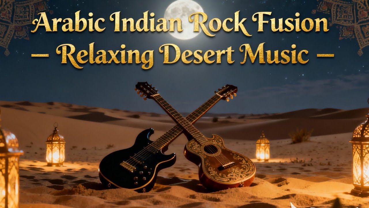 🌙 Arabic Indian Rock Fusion – Relaxing Desert Music for Meditation, Focus & Inner Peace