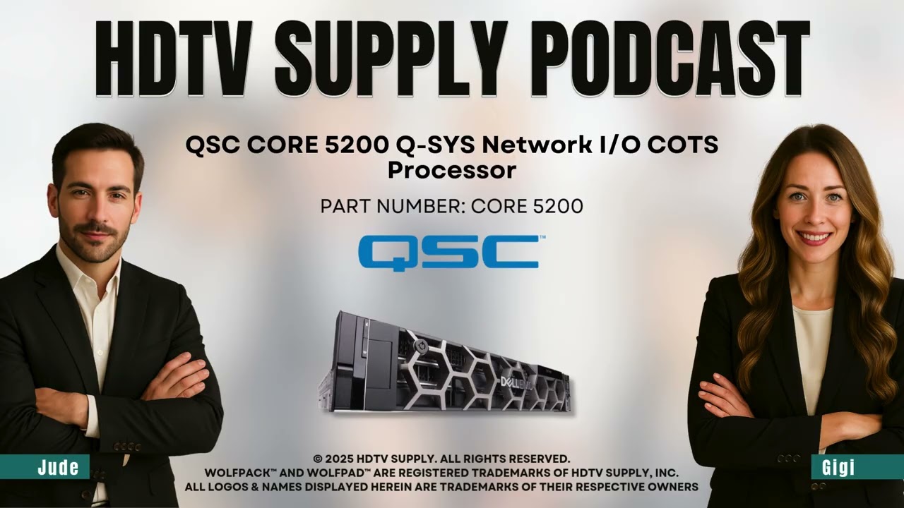 QSC CORE 5200 Q-SYS Network I/O COTS Processor