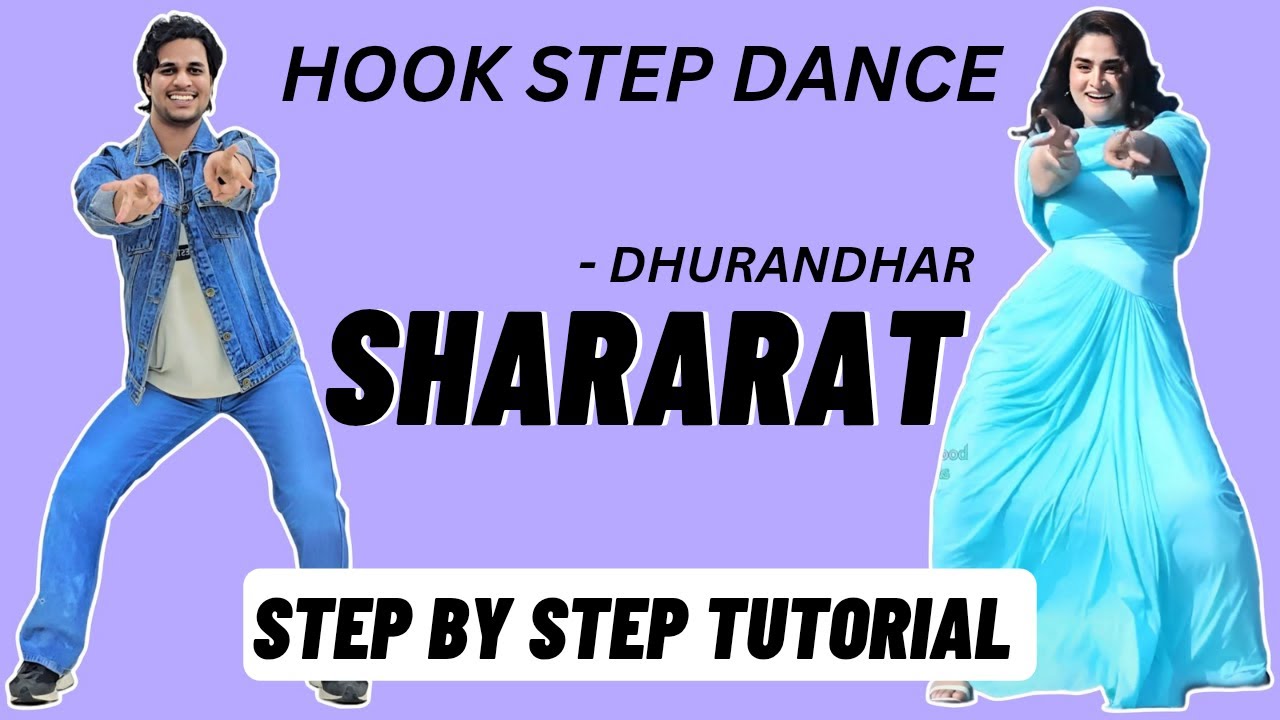 Shararat Hook Step Dance Tutorial | Ayesha Khan ,Krystle | Dhurandhar | Shararat Song Dance Tutorial