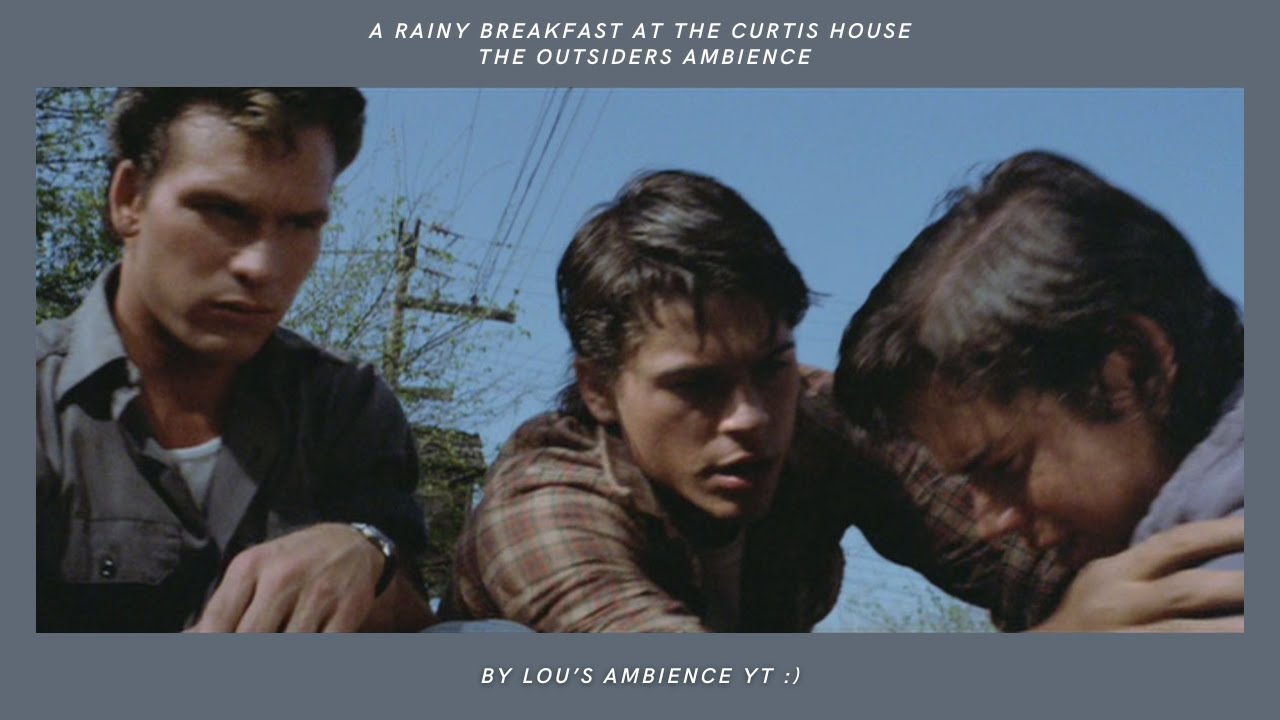 a rainy breakfast at the curtis house | the outsiders ambience (soft music, talking, rain sounds)