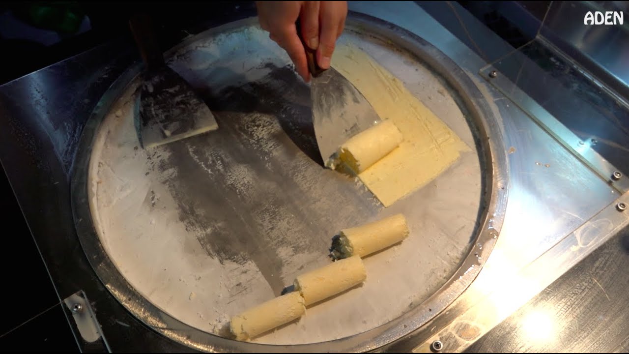 Mango Ice Cream Rolls - Fried Ice Cream Rolls in Taiwan