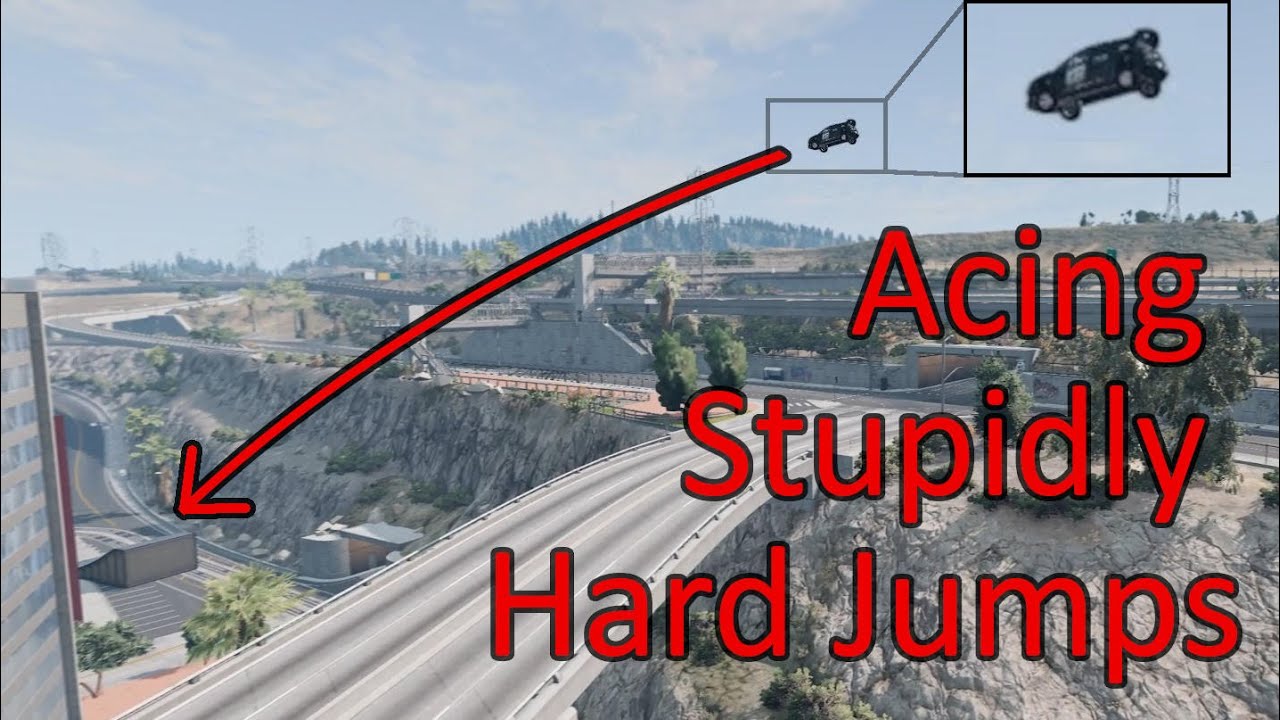 Insane Jumps in a Stunt Run | BeamNG Gymkhana