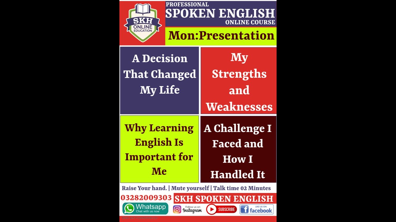 PRESENTATION SESSION | Every Monday