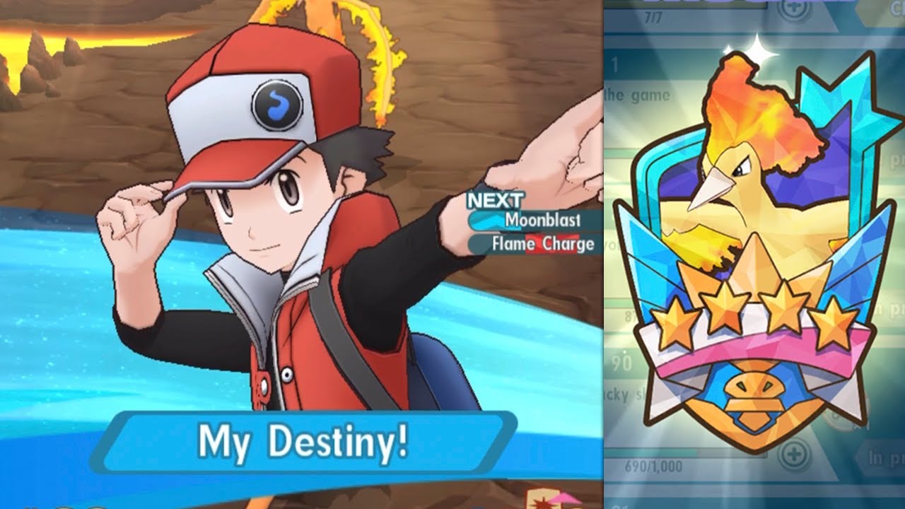 3/5 Red & Charizard Assert Sun Dominance Against Moltres | Pokémon Masters EX (Legendary Arena)