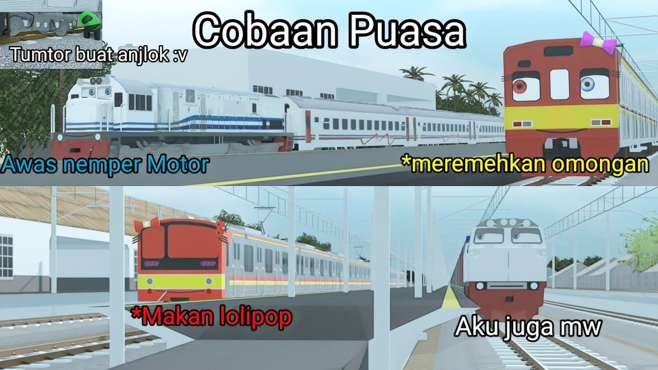 COBAAN PUASA |GENG LOKOMOTIF EPISODE 9|TRAIN |KERETA API