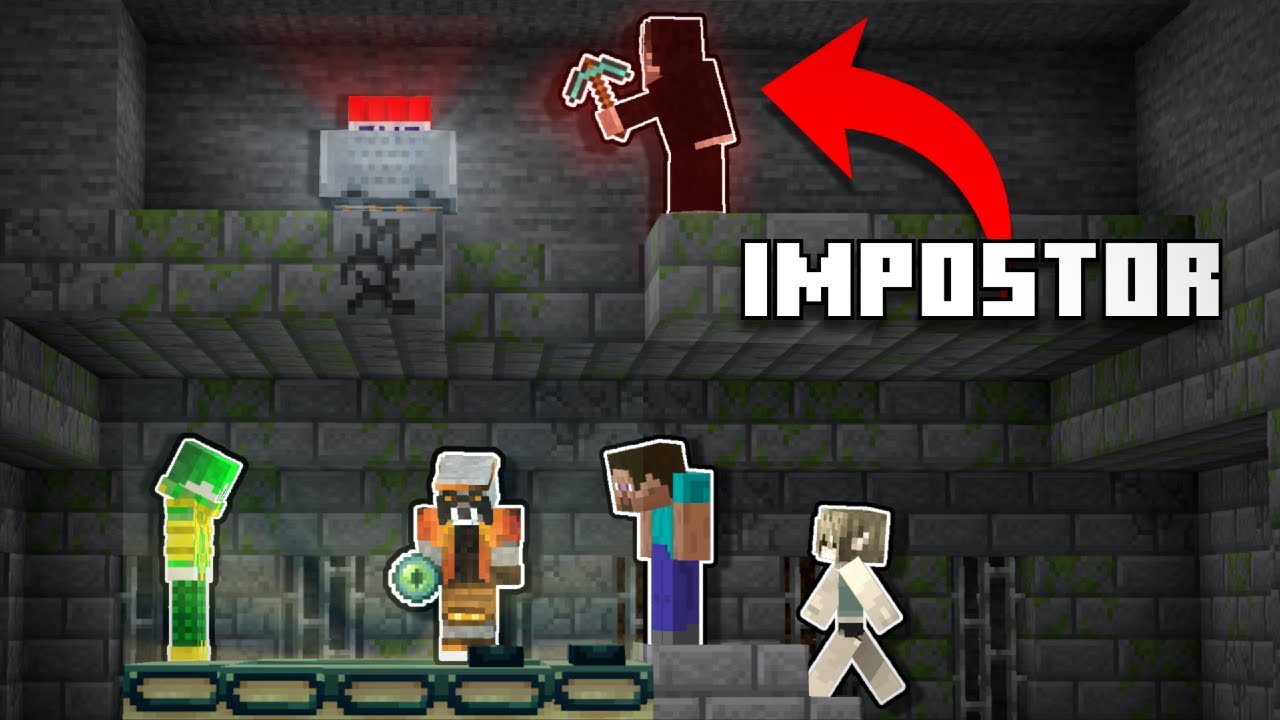 Minecraft Speedrun, mutta 1 meistä on IMPOSTOR (osa 1)