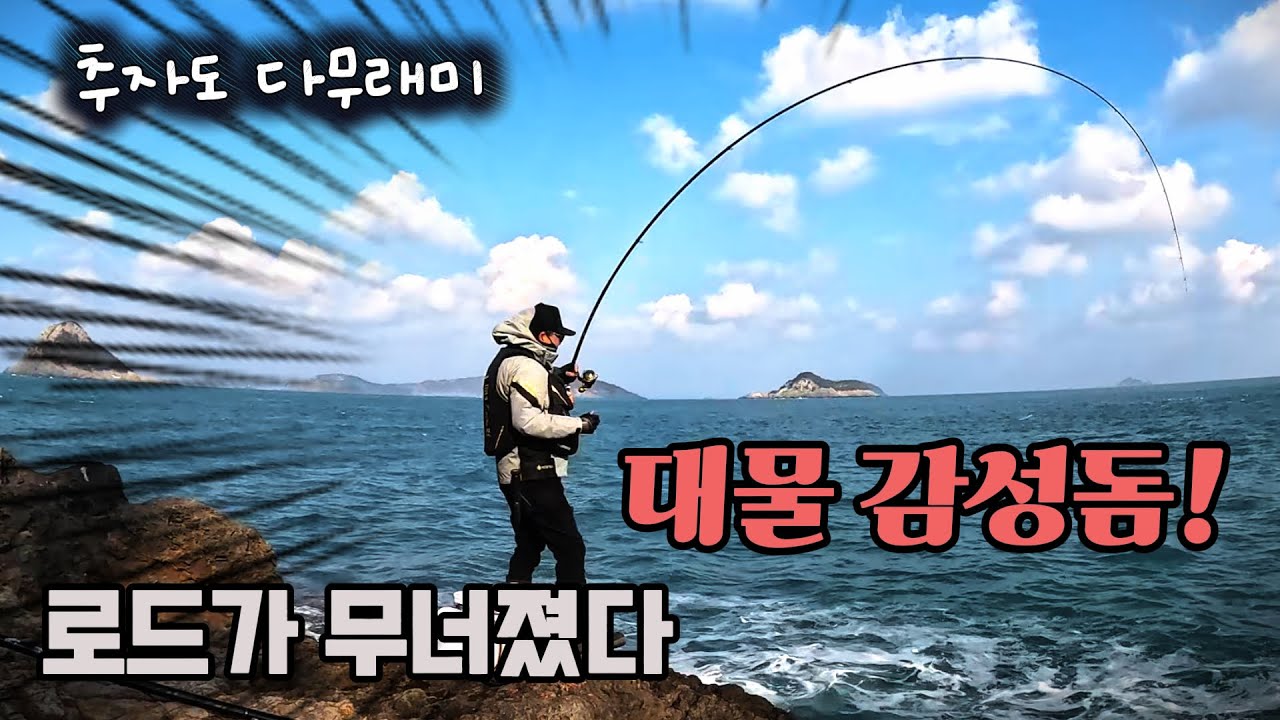 버티는 싸움, 추자도 대물 감성돔!!!
