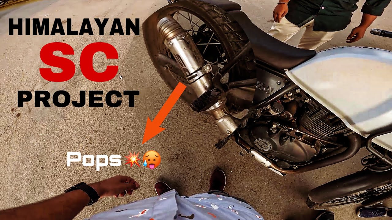 HIMALAYAN SC PROJECT EXHAUST 💥|| LOUD SOUND 🥵|| DOG CHASING 😰|| ACUPID VLOGS