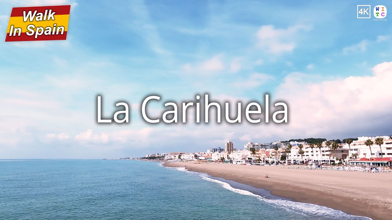 La Carihuela beachfront (4K) | Spain Walking Tour | Torremolinos