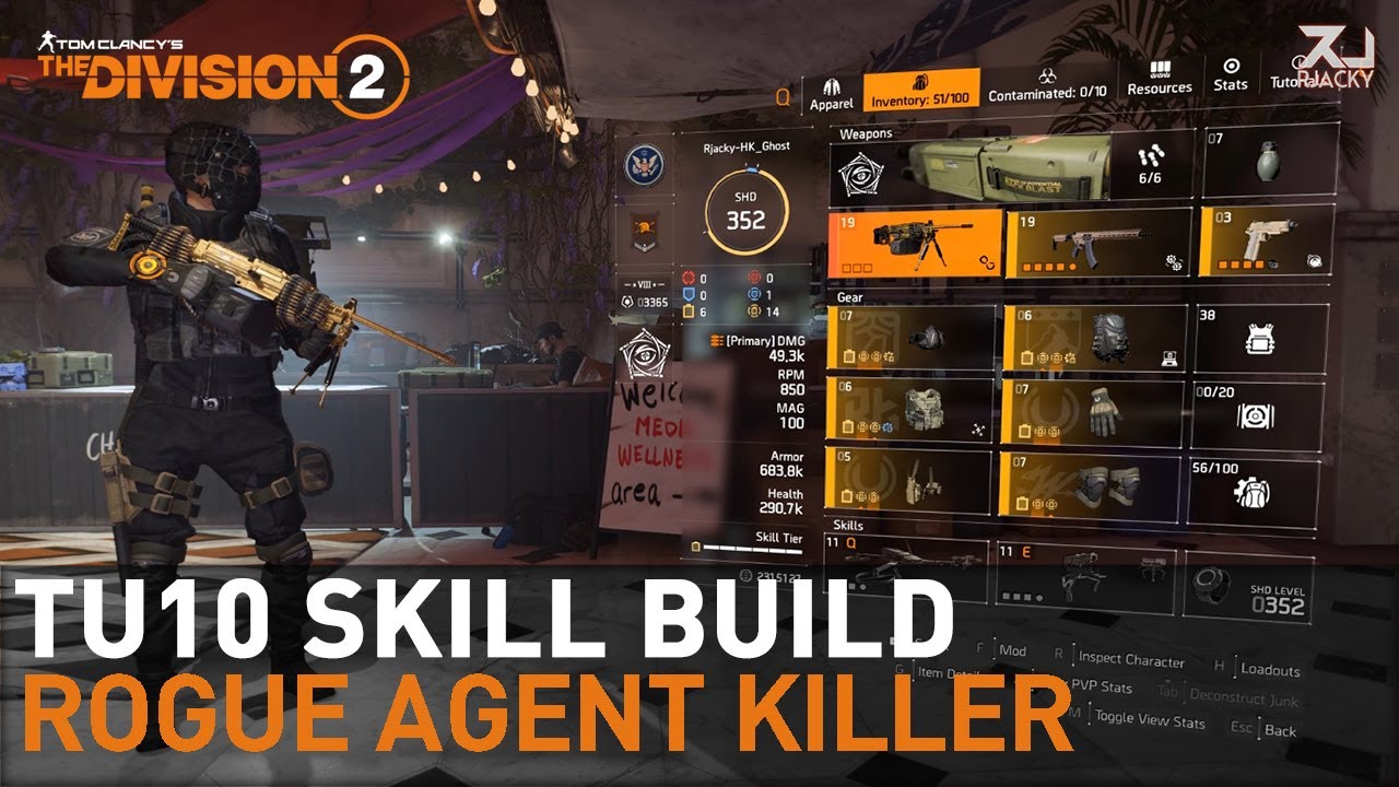 The Division 2 - ROGUE AGENT SKILL BUILD TU10