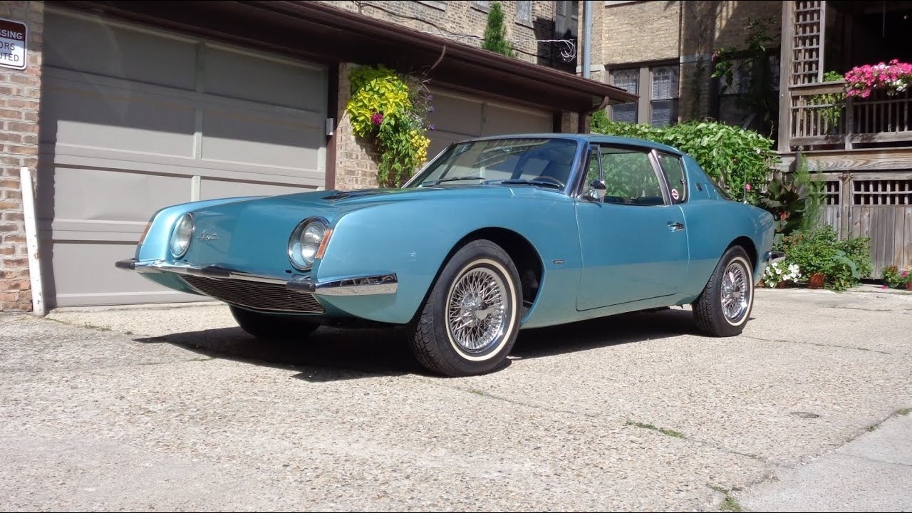Studebaker Avanti 1964 года в бирюзовом цвете и звуком двигателя R2 с турбонаддувом — Моя история...
