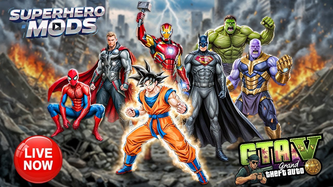 GTA V LIVE | HULK NEARLY DEFEATED BY KING KONG | Part 7