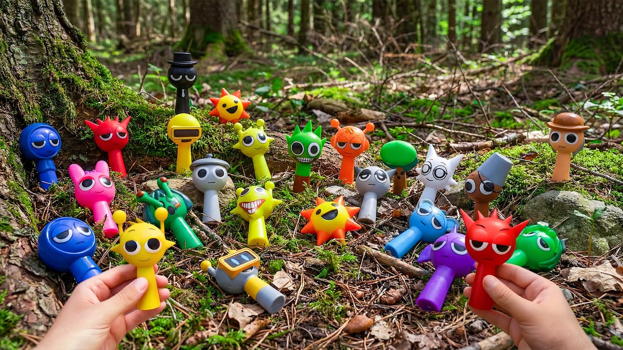 A Day of Adventure Searching for Sprunki in the Forest🌲