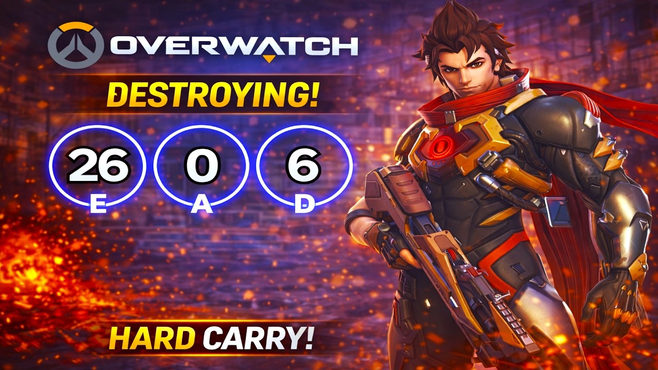I played a ranked match as Emre and the enemy team left the game  | Overwatch ‹ Hide ›