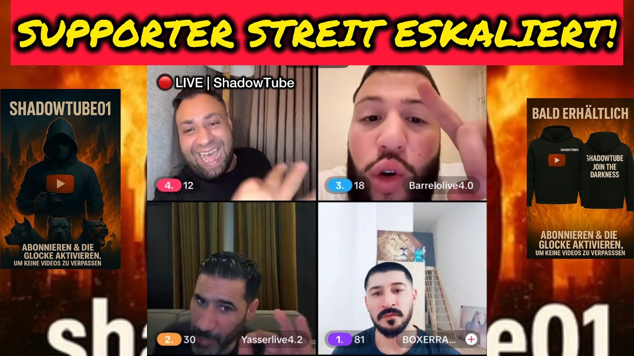 🔴 LIVE | Yasser Abou Chaker & Kürt Ibo MIT BARRELO–DANN eskaliert es mit Boxer Rambo wegen Supporter
