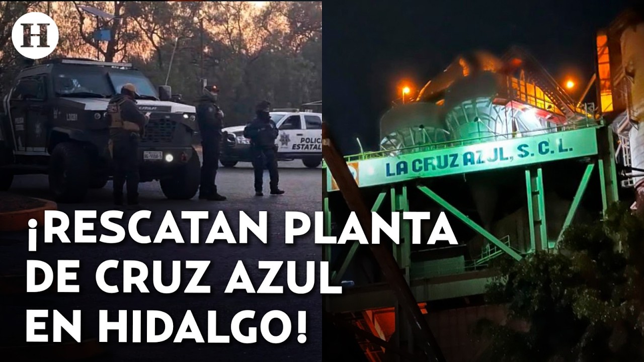 ¡Cruz Azul recupera su cemento! Detienen a 33 sujetos que secuestraban planta en Hidalgo